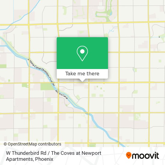 W Thunderbird Rd / The Coves at Newport Apartments map