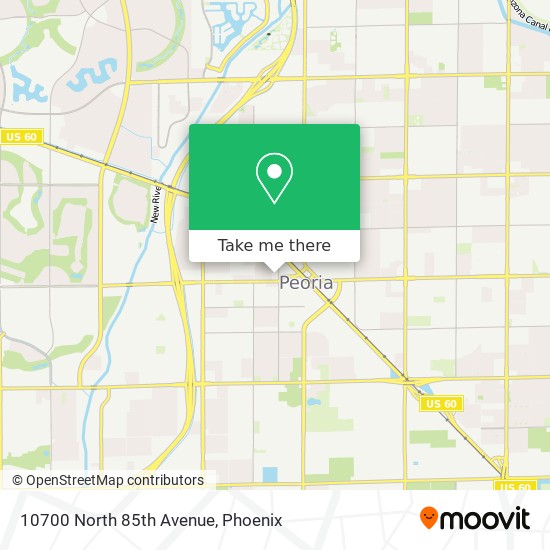 10700 North 85th Avenue map