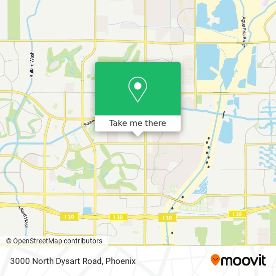 Mapa de 3000 North Dysart Road