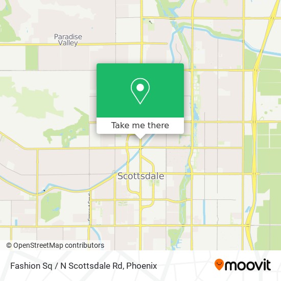 Mapa de Fashion Sq / N Scottsdale Rd
