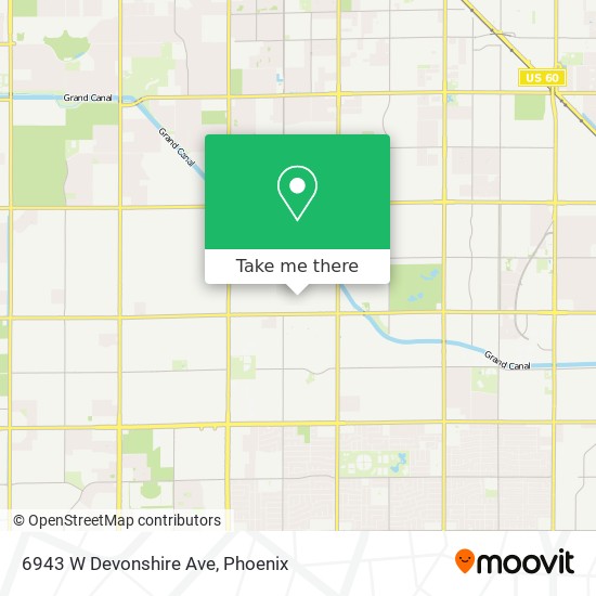 Mapa de 6943 W Devonshire Ave