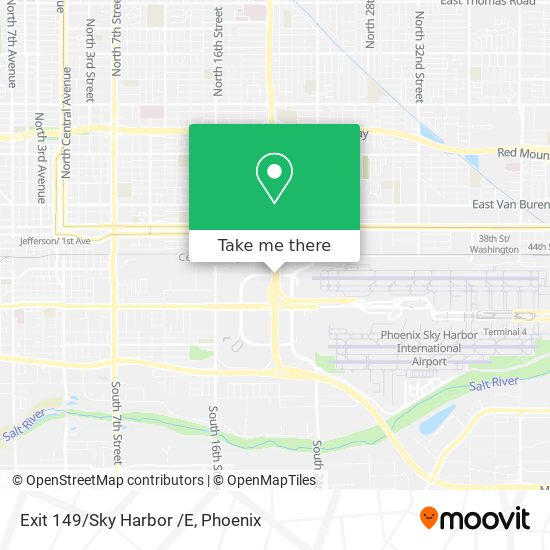 Exit 149/Sky Harbor /E map