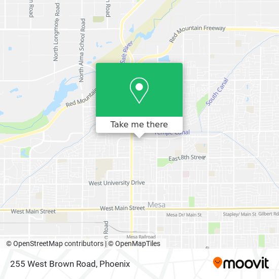 Mapa de 255 West Brown Road