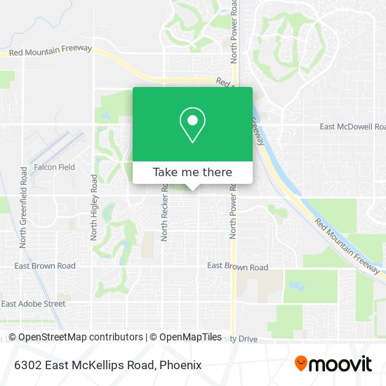 Mapa de 6302 East McKellips Road