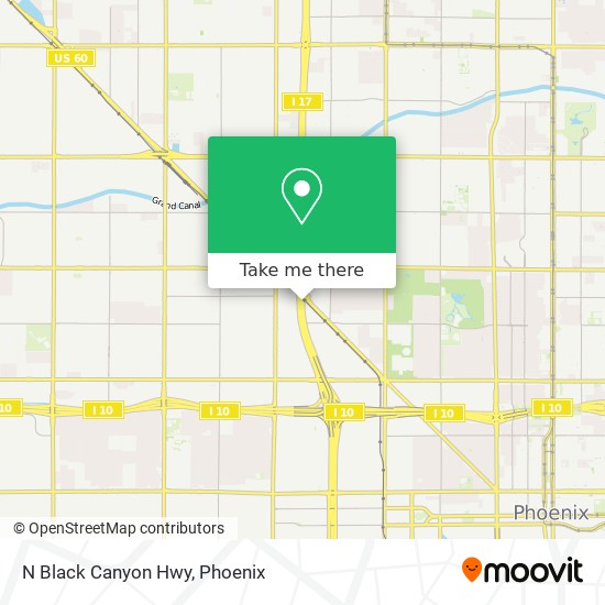 N Black Canyon Hwy map