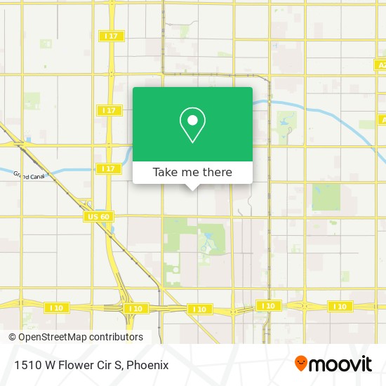 1510 W Flower Cir S map