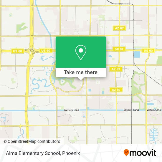 Mapa de Alma Elementary School