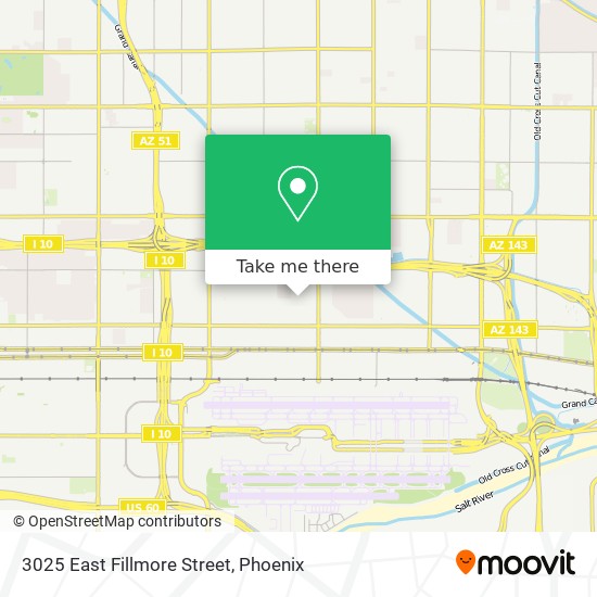 3025 East Fillmore Street map
