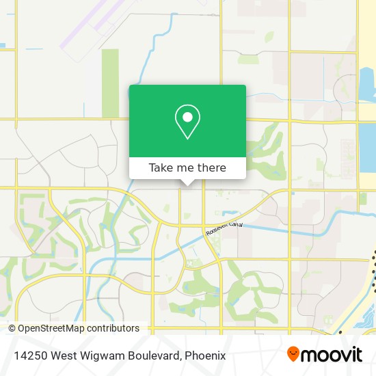 Mapa de 14250 West Wigwam Boulevard