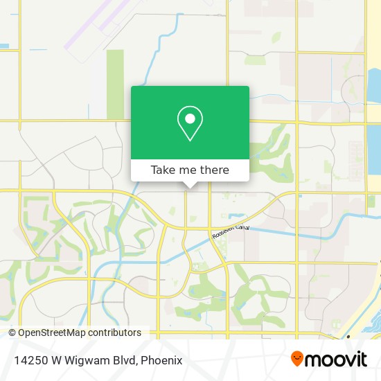 Mapa de 14250 W Wigwam Blvd