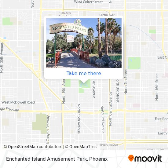 Enchanted Island Amusement Park map