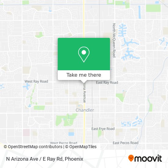 N Arizona Ave / E Ray Rd map