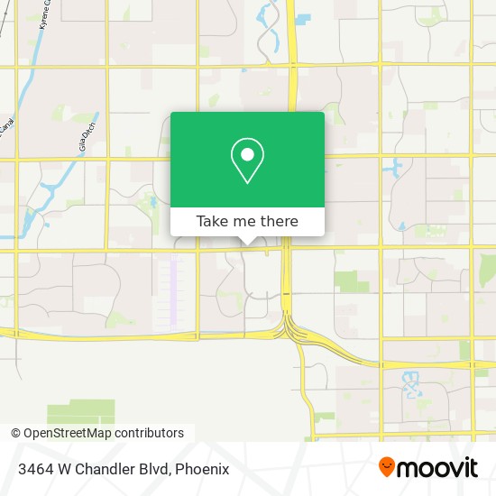 3464 W Chandler Blvd map