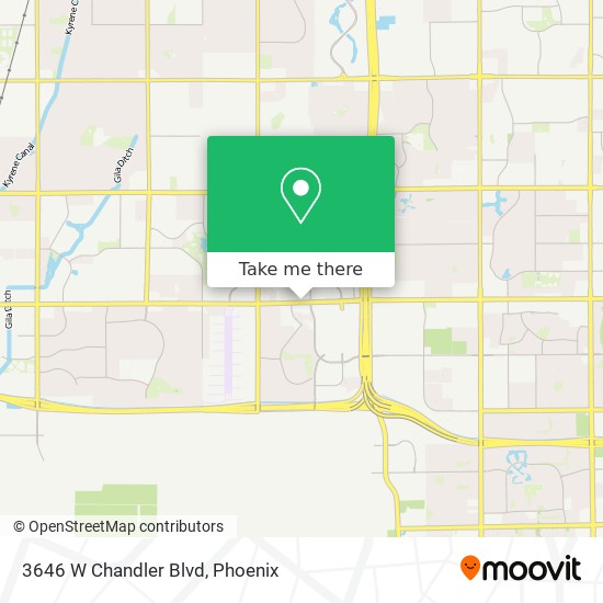 3646 W Chandler Blvd map