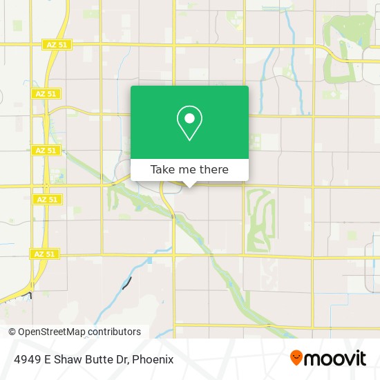 4949 E Shaw Butte Dr map