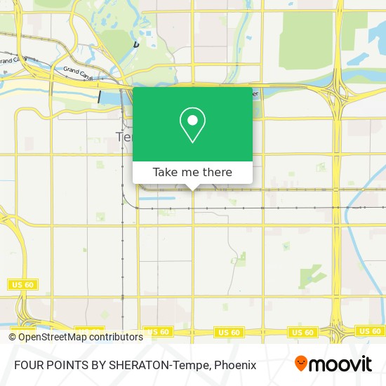 Mapa de FOUR POINTS BY SHERATON-Tempe