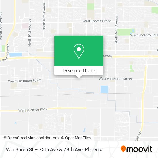 Mapa de Van Buren St -- 75th Ave & 79th Ave
