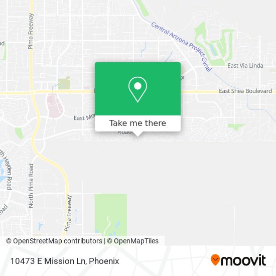 Mapa de 10473 E Mission Ln