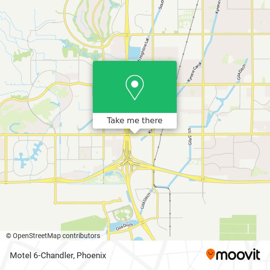 Motel 6-Chandler map