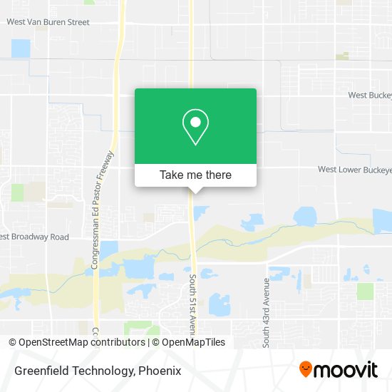 Mapa de Greenfield Technology