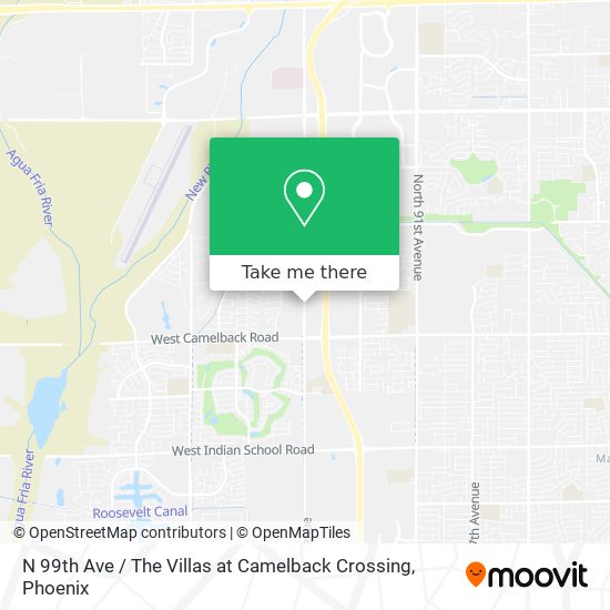 N 99th Ave / The Villas at Camelback Crossing map