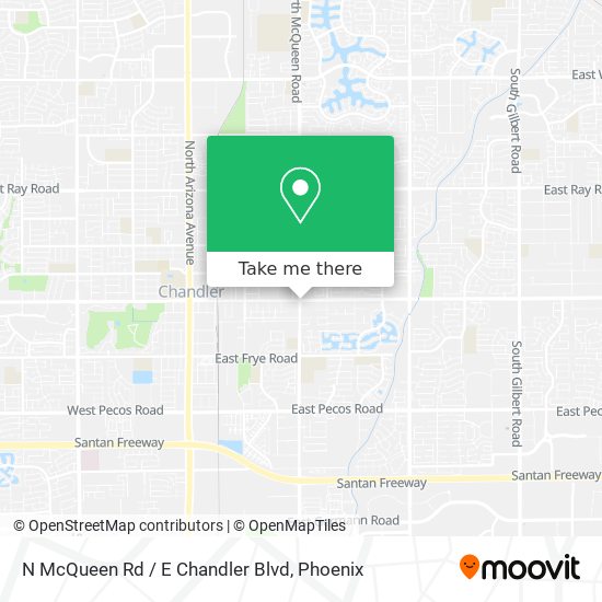 N McQueen Rd / E Chandler Blvd map