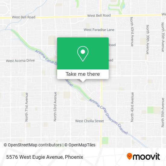5576 West Eugie Avenue map