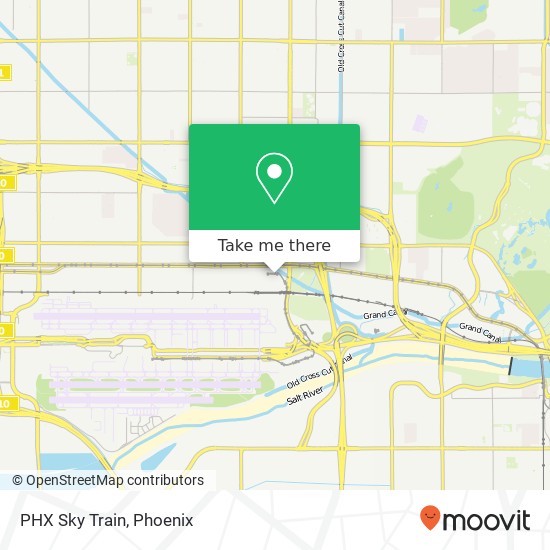 Mapa de PHX Sky Train