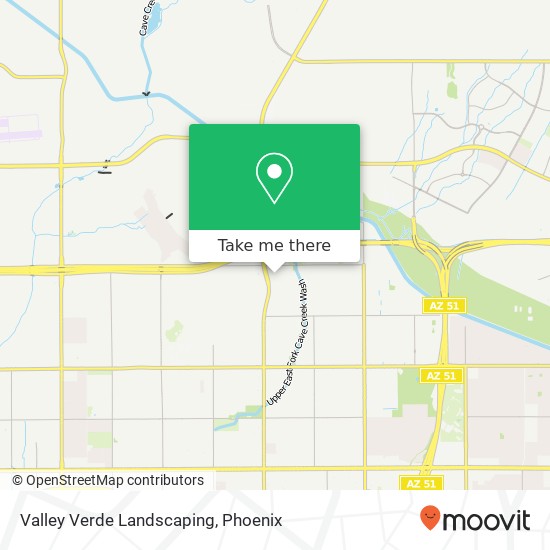 Valley Verde Landscaping map