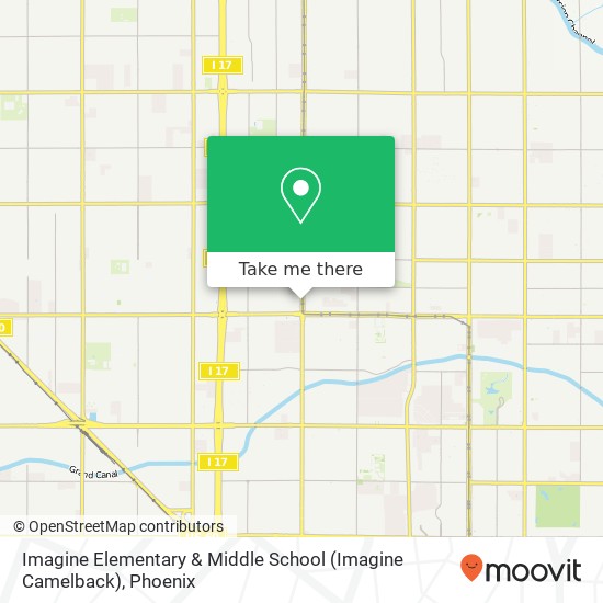 Mapa de Imagine Elementary & Middle School (Imagine Camelback)