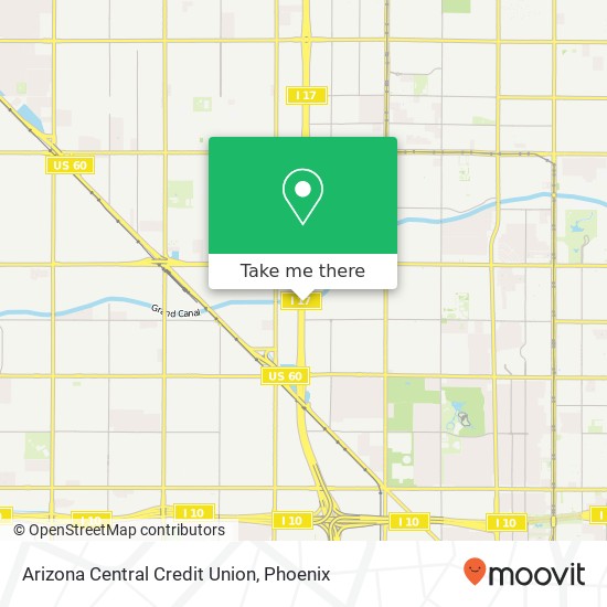 Arizona Central Credit Union map
