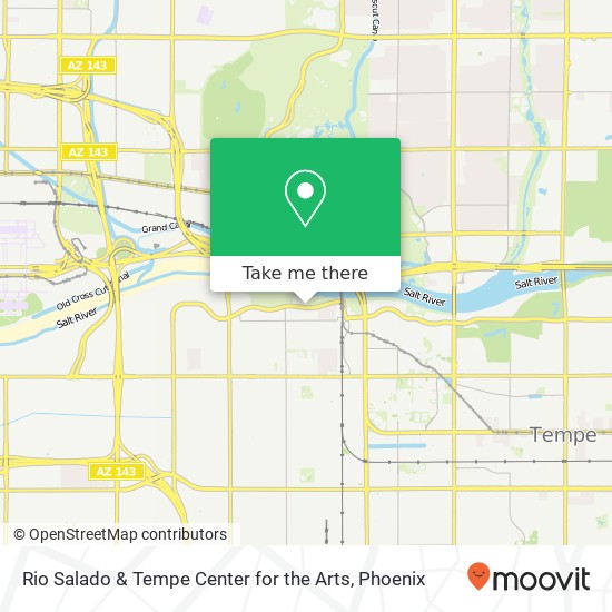 Rio Salado & Tempe Center for the Arts map