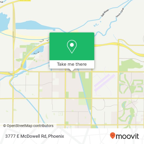 Mapa de 3777 E McDowell Rd