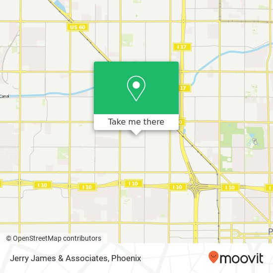 Jerry James & Associates map
