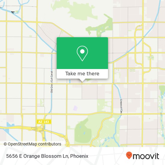 Mapa de 5656 E Orange Blossom Ln