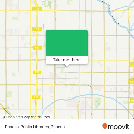 Phoenix Public Libraries map