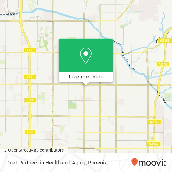 Duet Partners in Health and Aging map