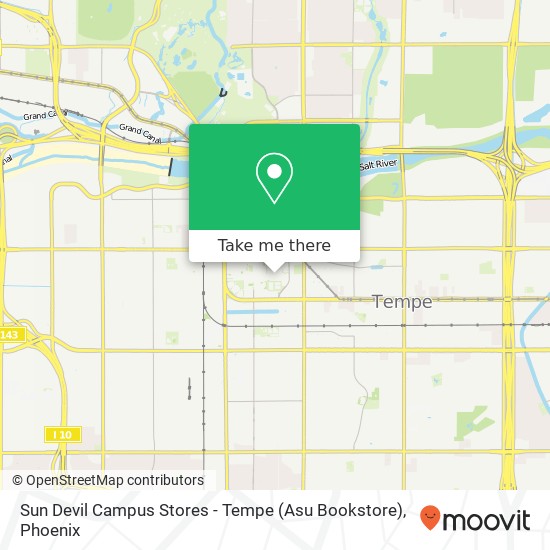 Sun Devil Campus Stores - Tempe (Asu Bookstore) map