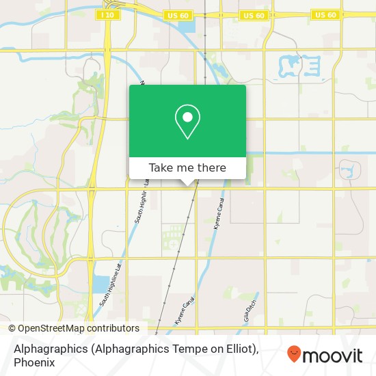 Alphagraphics (Alphagraphics Tempe on Elliot) map