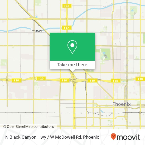 N Black Canyon Hwy / W McDowell Rd map