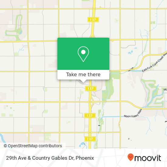 29th Ave & Country Gables Dr map