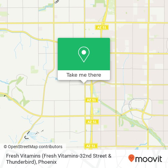 Fresh Vitamins (Fresh Vitamins-32nd Street & Thunderbird) map