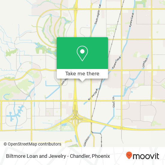 Mapa de Biltmore Loan and Jewelry - Chandler