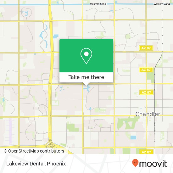 Lakeview Dental map