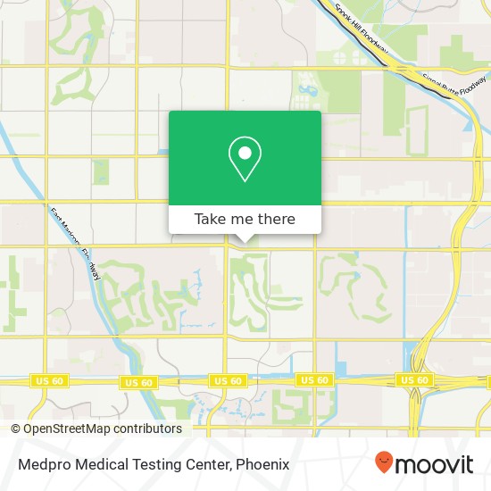 Medpro Medical Testing Center map