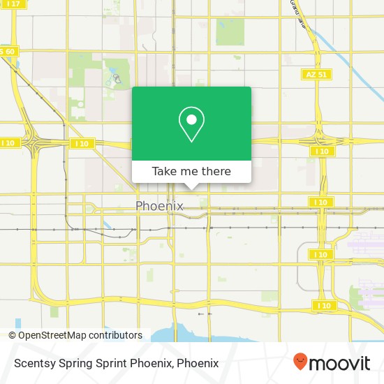 Scentsy Spring Sprint Phoenix map