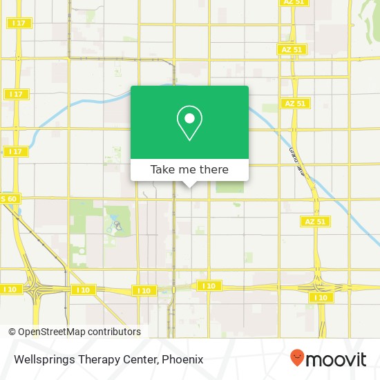 Mapa de Wellsprings Therapy Center