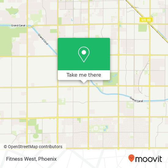 Fitness West map