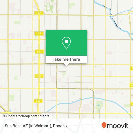 Sun Bank AZ (in Walmart) map