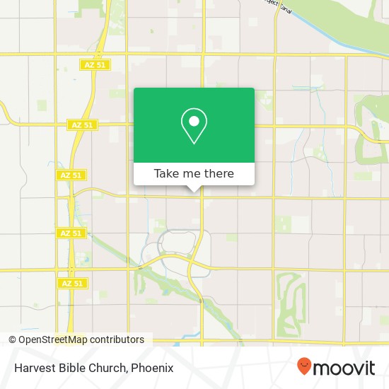 Harvest Bible Church map